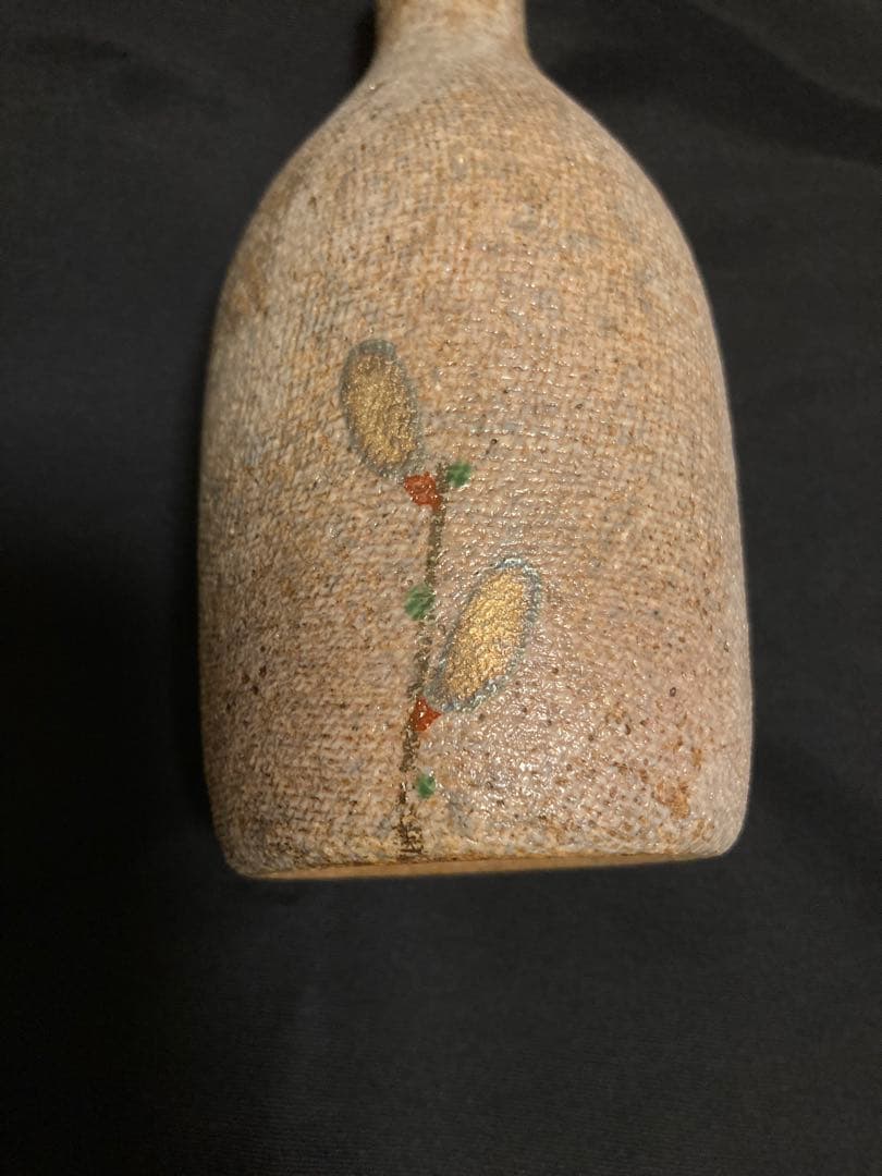 【共箱・落款】日展会員 伊藤東彦 益子焼 布目象嵌徳利「猫柳」静謐なる芸術品