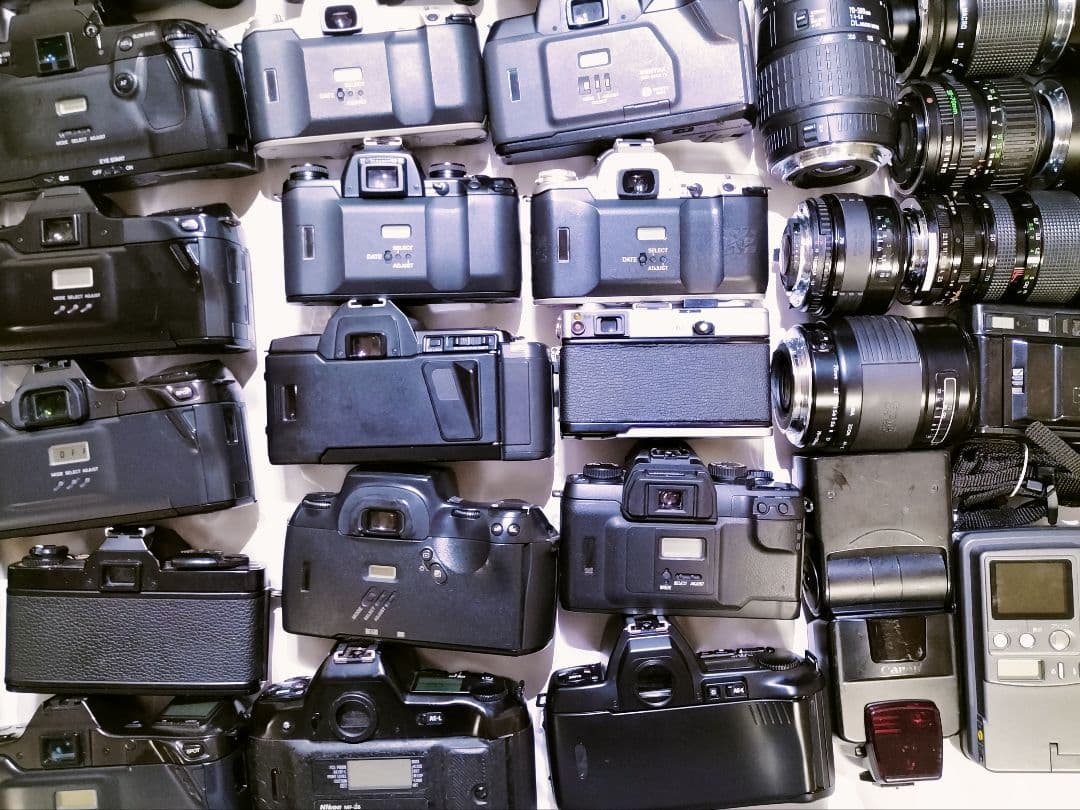 [ジャンク]フィルムカメラ、レンズ他有 まとめ売り 36個 メーカー様々