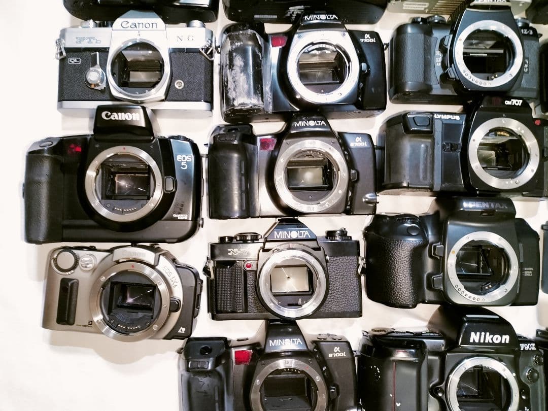 [ジャンク]フィルムカメラ、レンズ他有 まとめ売り 36個 メーカー様々