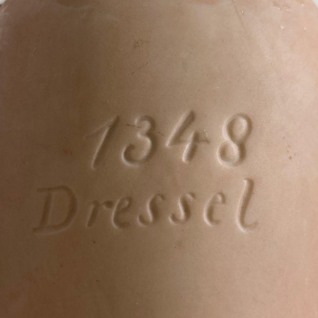 ドレッセル　アンティーク　ビスクドールブルースリープアイオープンマウス　首裏に銘