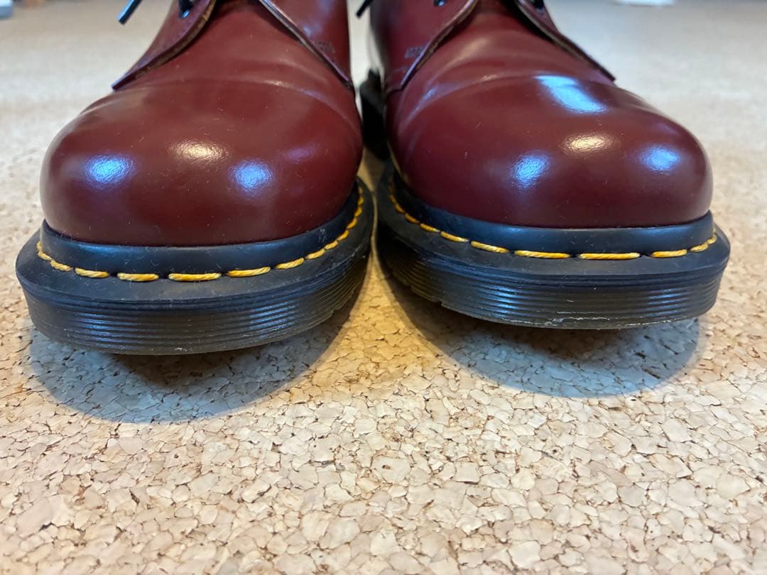 Dr. Martens バーガンディ レースアップシューズ