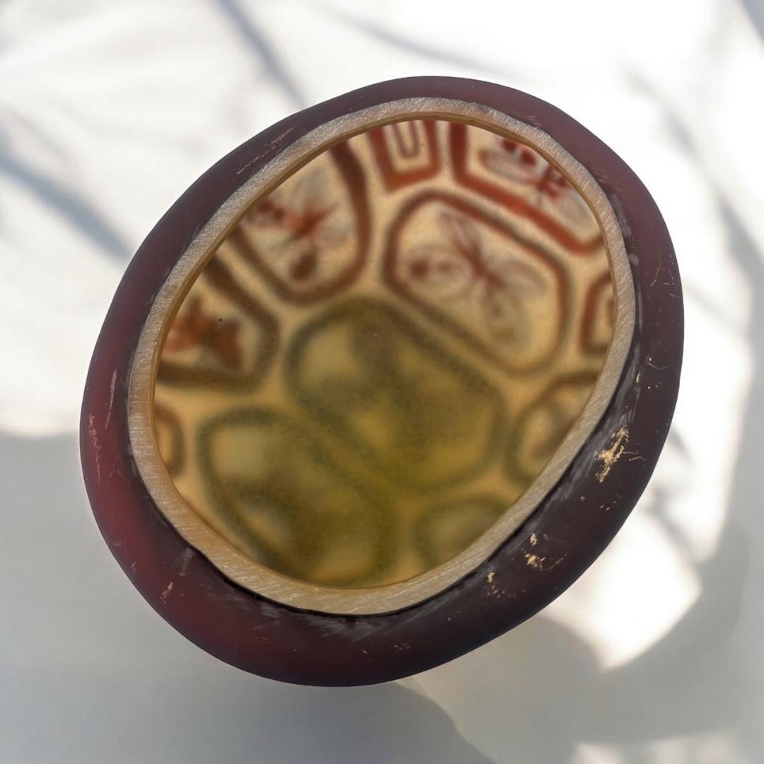 ◆証明書付◆Emile Galleエミールガレ　亀　卓上ランプ　カメオ彫り