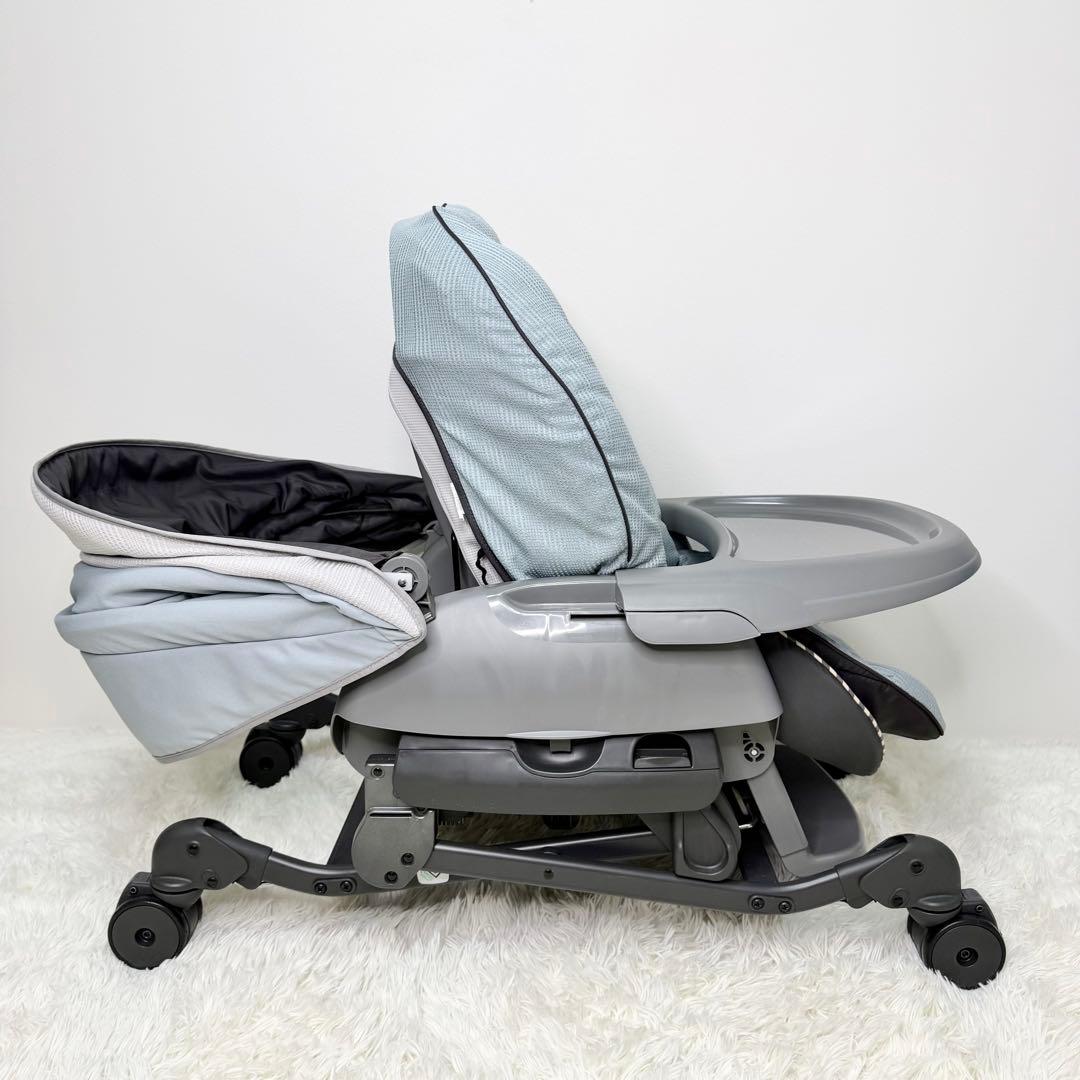 美品 Combi ネムリラ +L ハイローチェア 手動 おやすみドーム