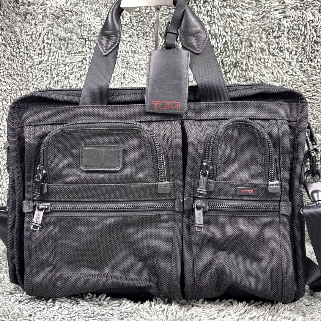 美品✨TUMI アルファ エクスパンダブル　オーガナイザー　ブリーフケース