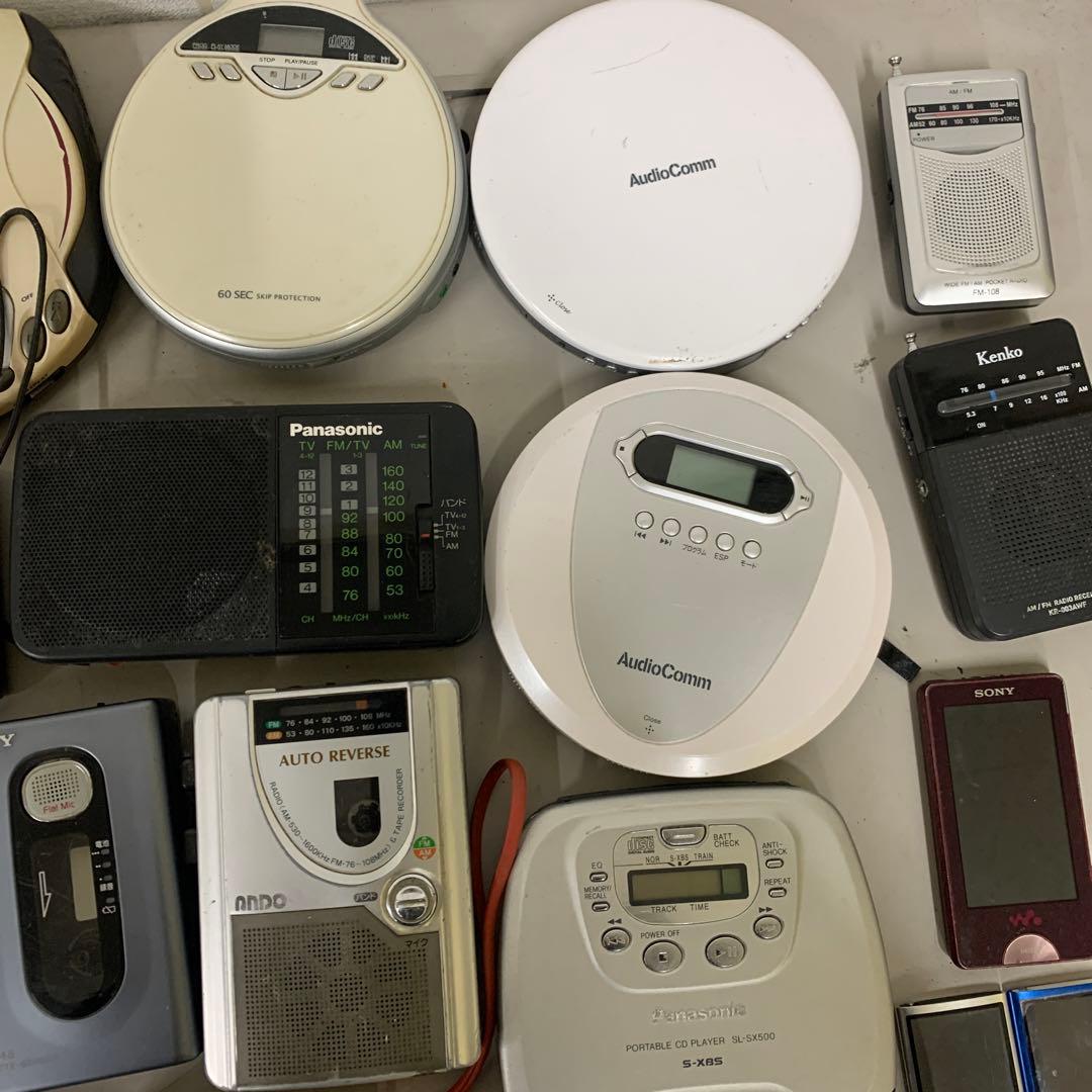 SONY.PANASONIC.ポータブルプレーヤー.カセット.ラジオ.まとめ売り