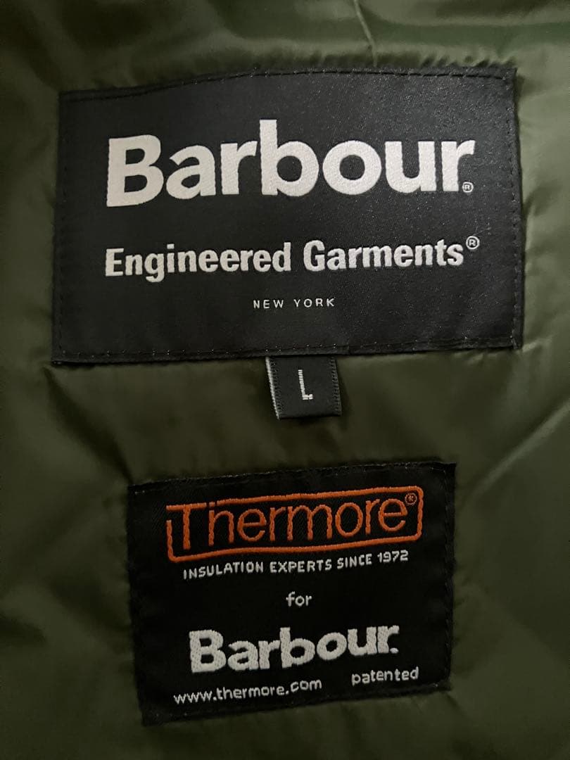 新品EG×Barbour JANKEES QUILT ジャンキースキルトL