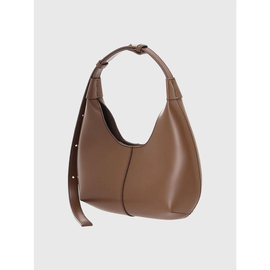 完売品 *anuans アニュアンス ワンハンドルラウンドバッグ CAMEL