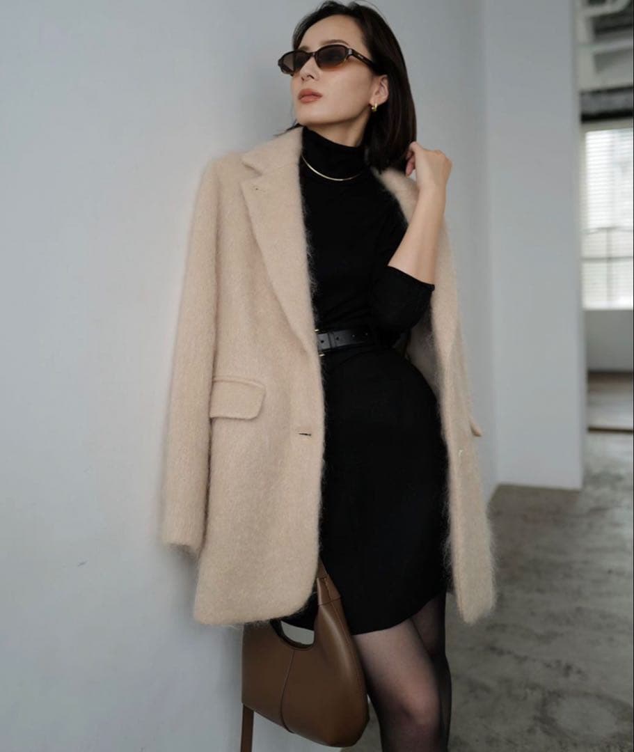 完売品 *anuans アニュアンス ワンハンドルラウンドバッグ CAMEL