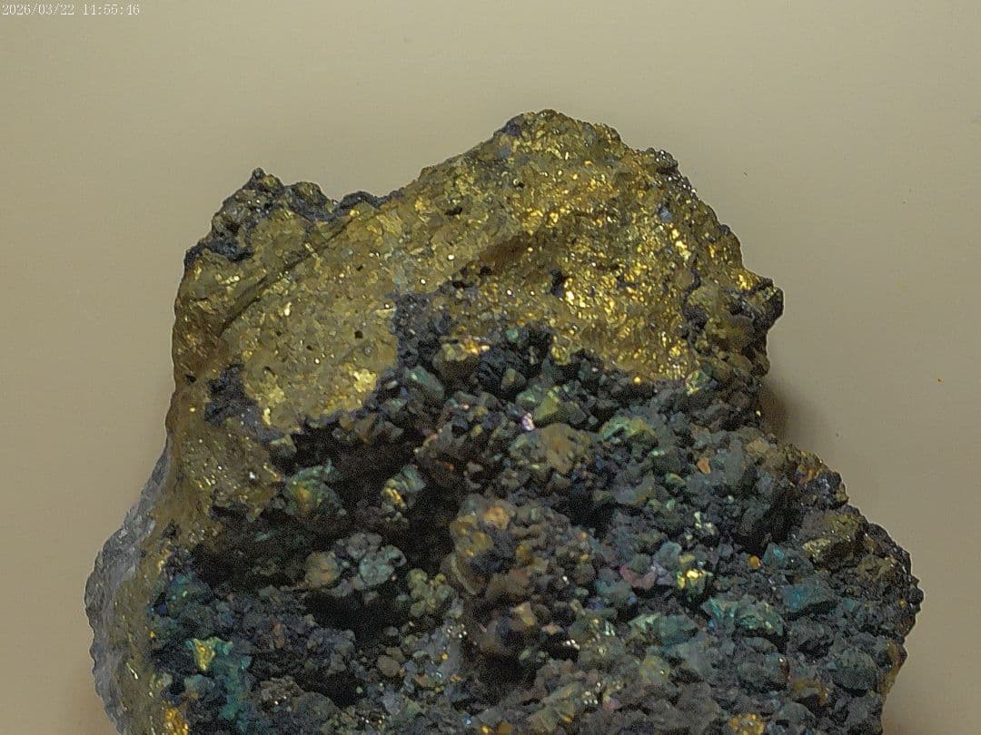 国産 黄銅鉱 715g 足尾銅山