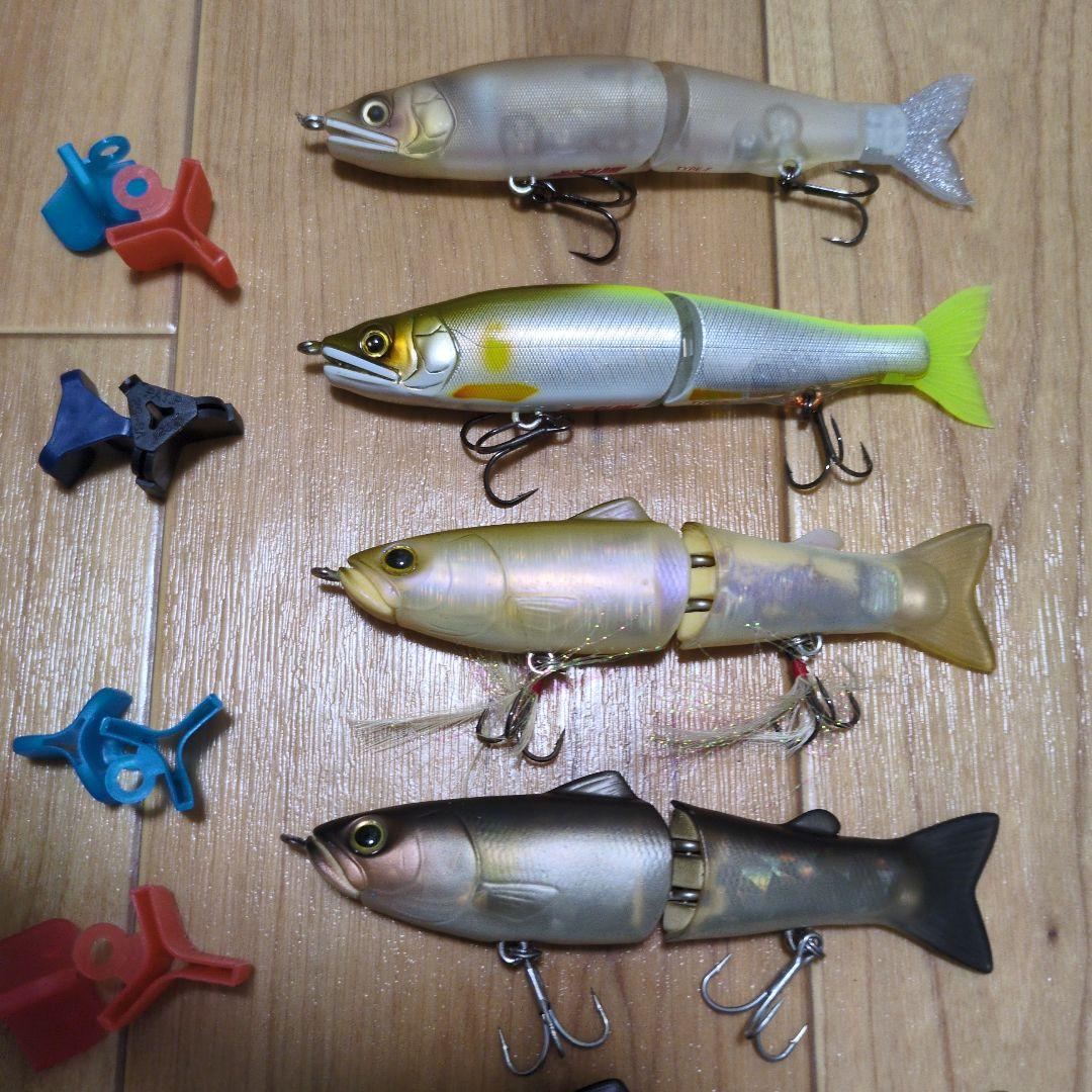 ジョインテッドクロー128 2個　スライドスイマー128 ５個　フックカバー付