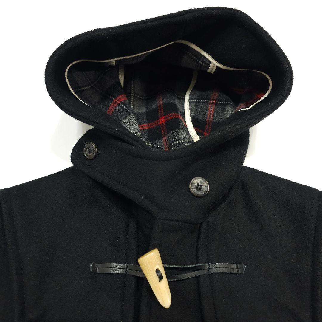 美品！英国製グローバーオールFACTOTUM別注ウールショートダッフルコートM黒