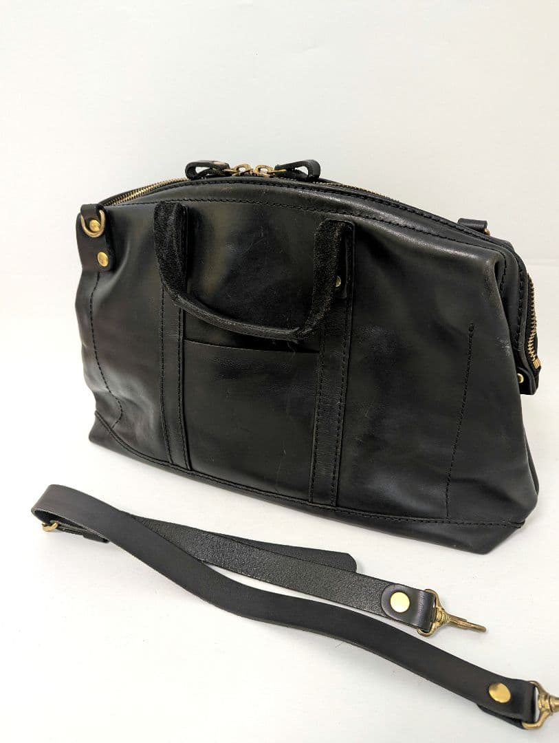 極美品　HERTZ 日本製 ブラック レザー ビジネスバッグ　ブリーフケース　革