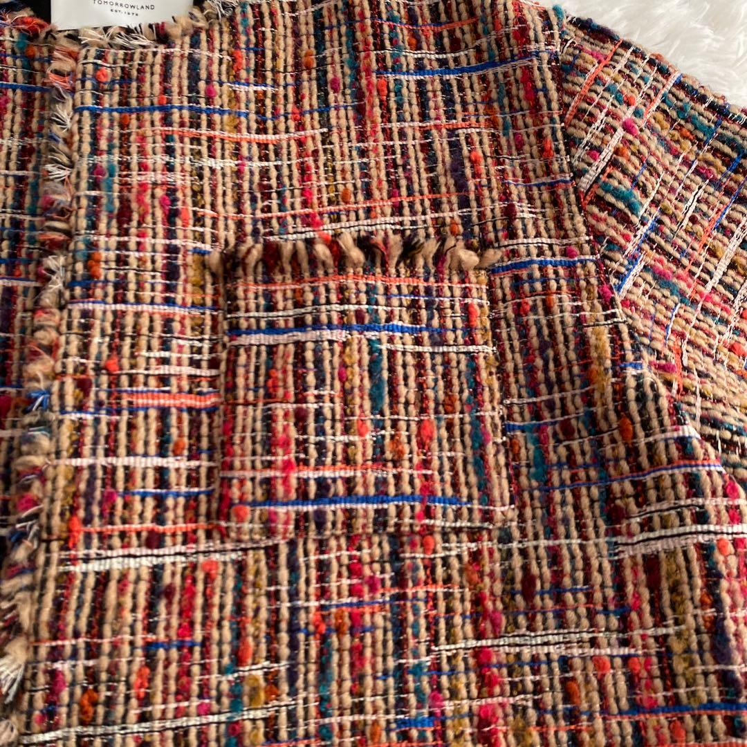 いわちゃん様ご予約品　　MACPHEE☆マルチツイード ラウンドカラージャケット