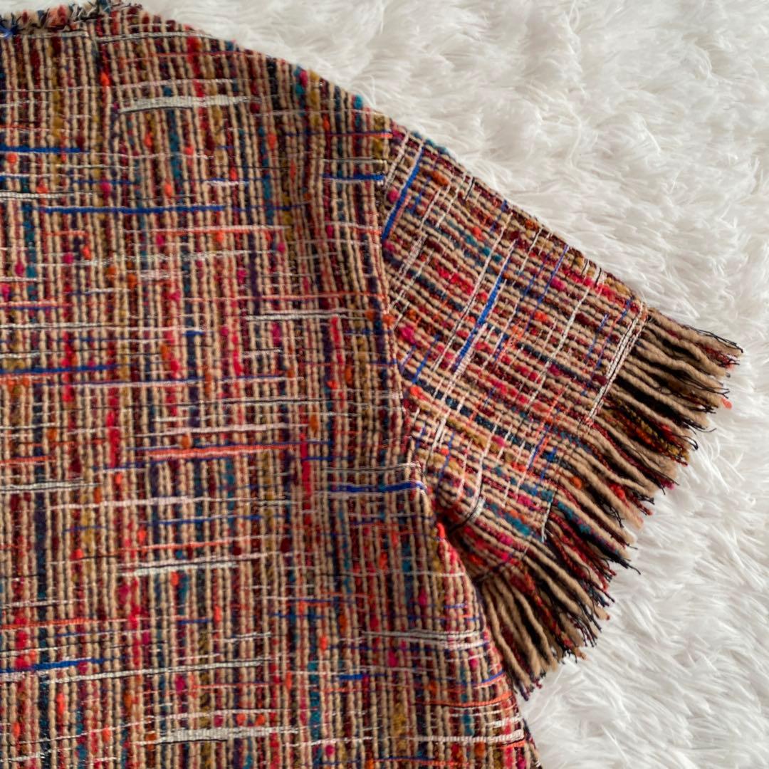 いわちゃん様ご予約品　　MACPHEE☆マルチツイード ラウンドカラージャケット