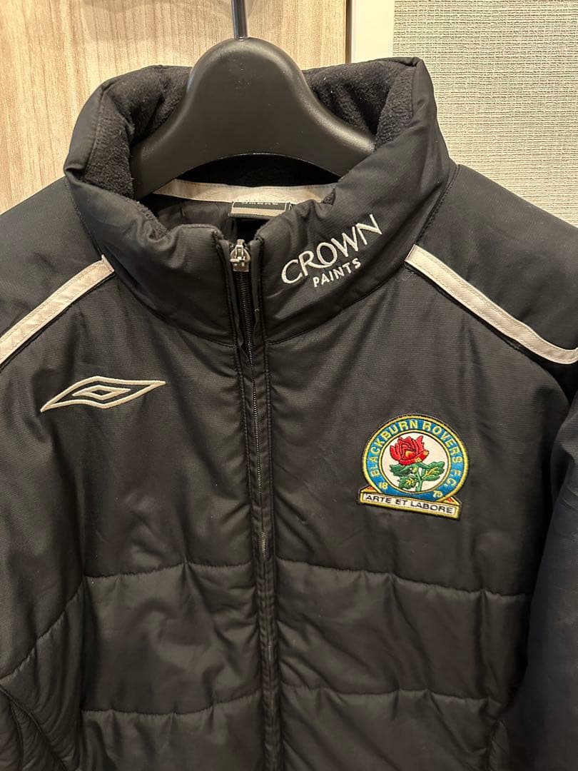 90s umbro ダウンジャケット　ブラックバーン・ローバーズ y2k