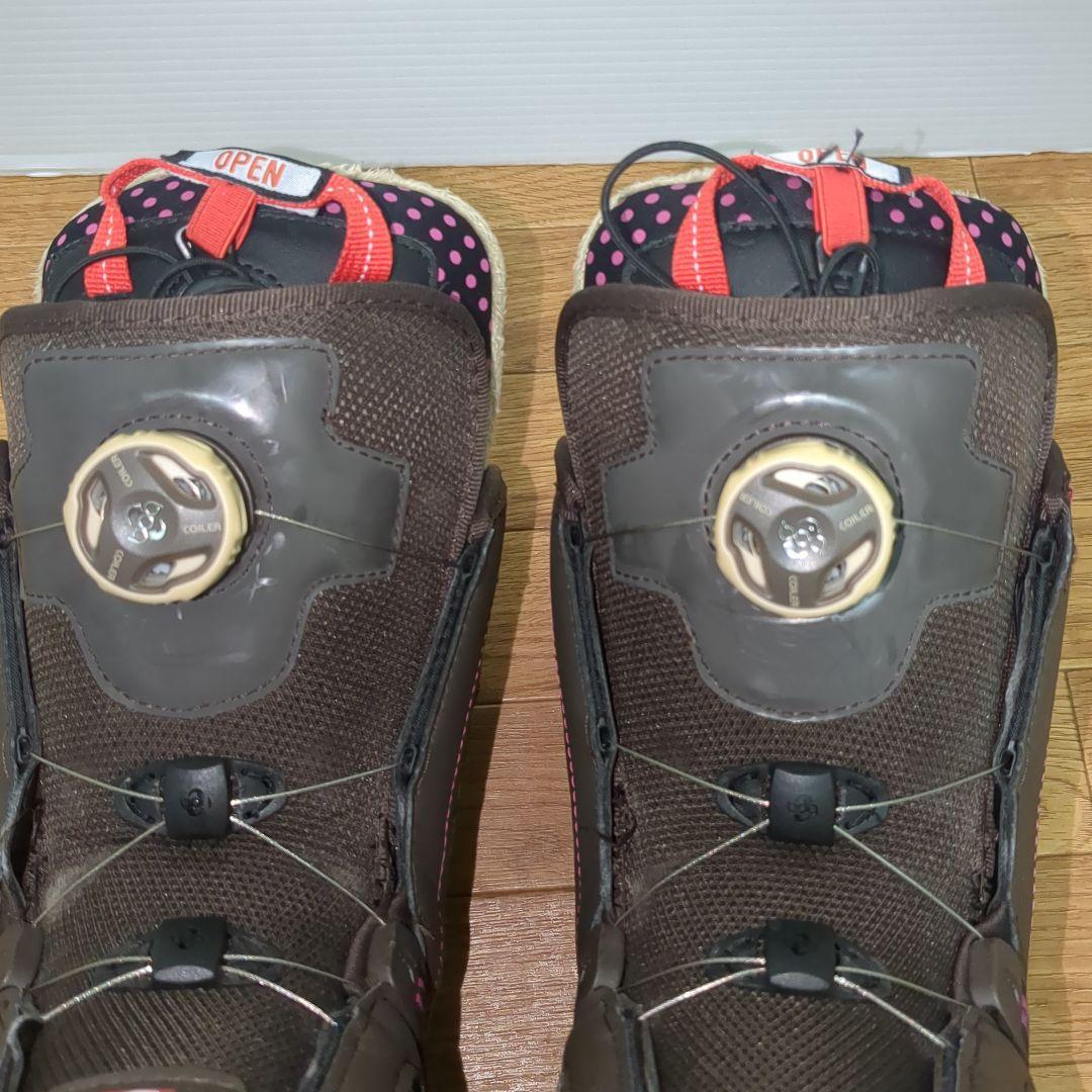 【美品】HEAD ZORA BOA ブーツ ブラウンピンク　24cm