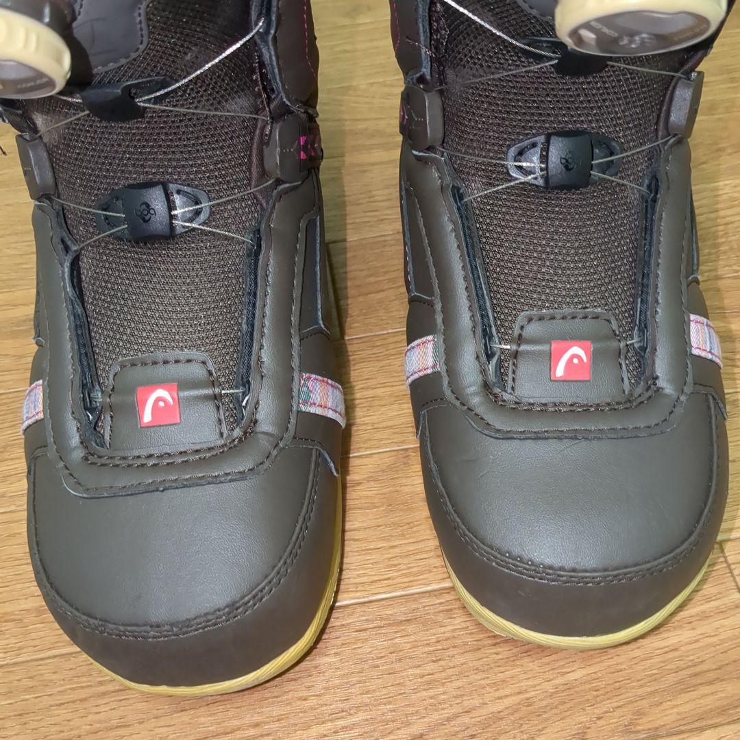 【美品】HEAD ZORA BOA ブーツ ブラウンピンク　24cm