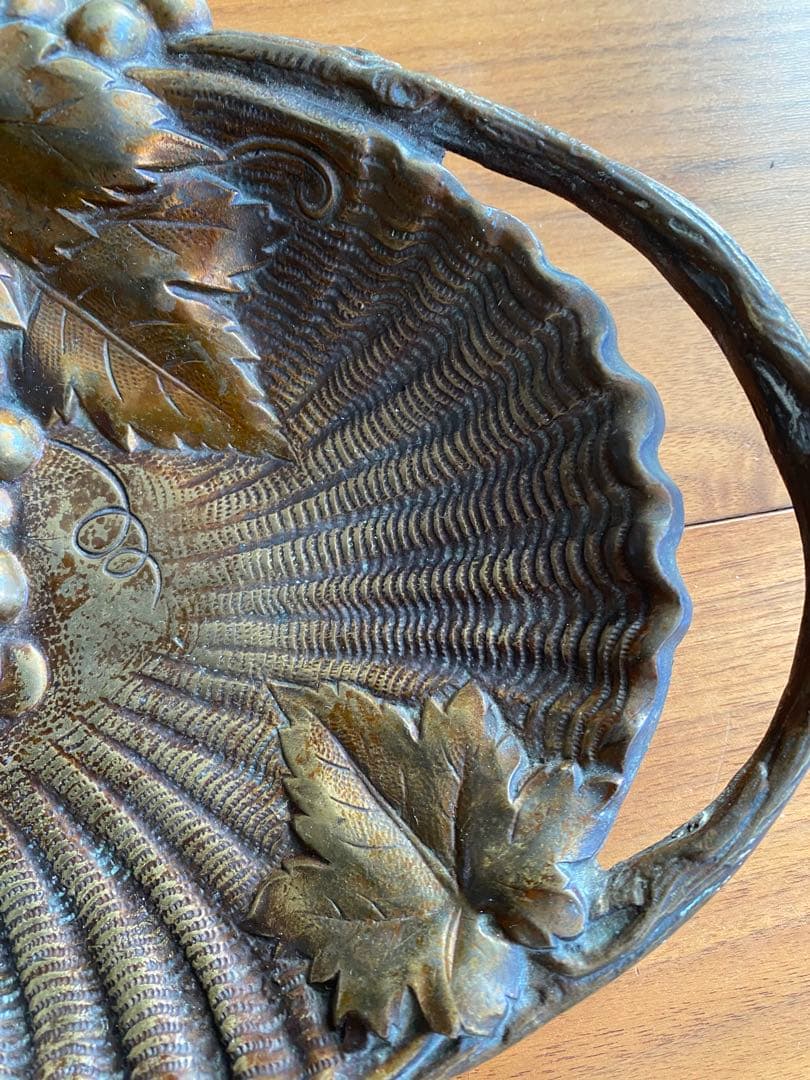 フランス　アンティーク　ブロンズ　ブドウと葉 アール・ヌーヴォー