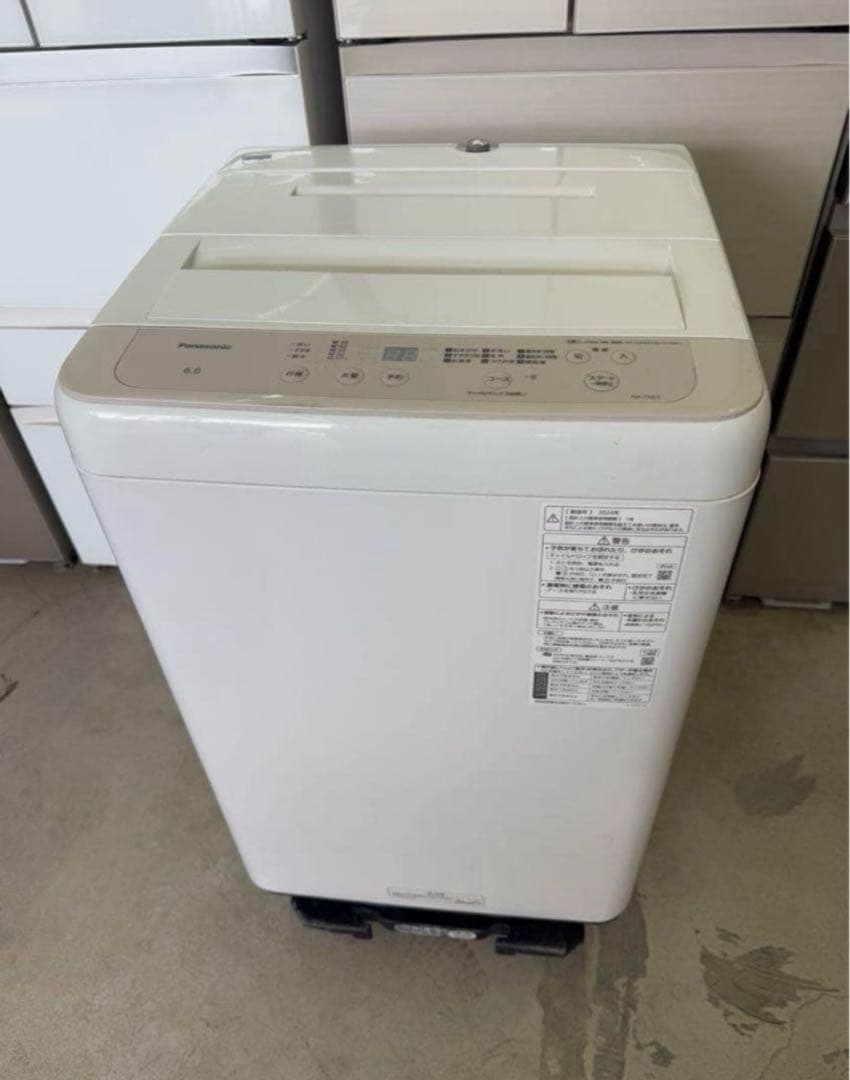 【高年式】 2024年式 6kg Panasonic 洗濯機 NA-F6B3