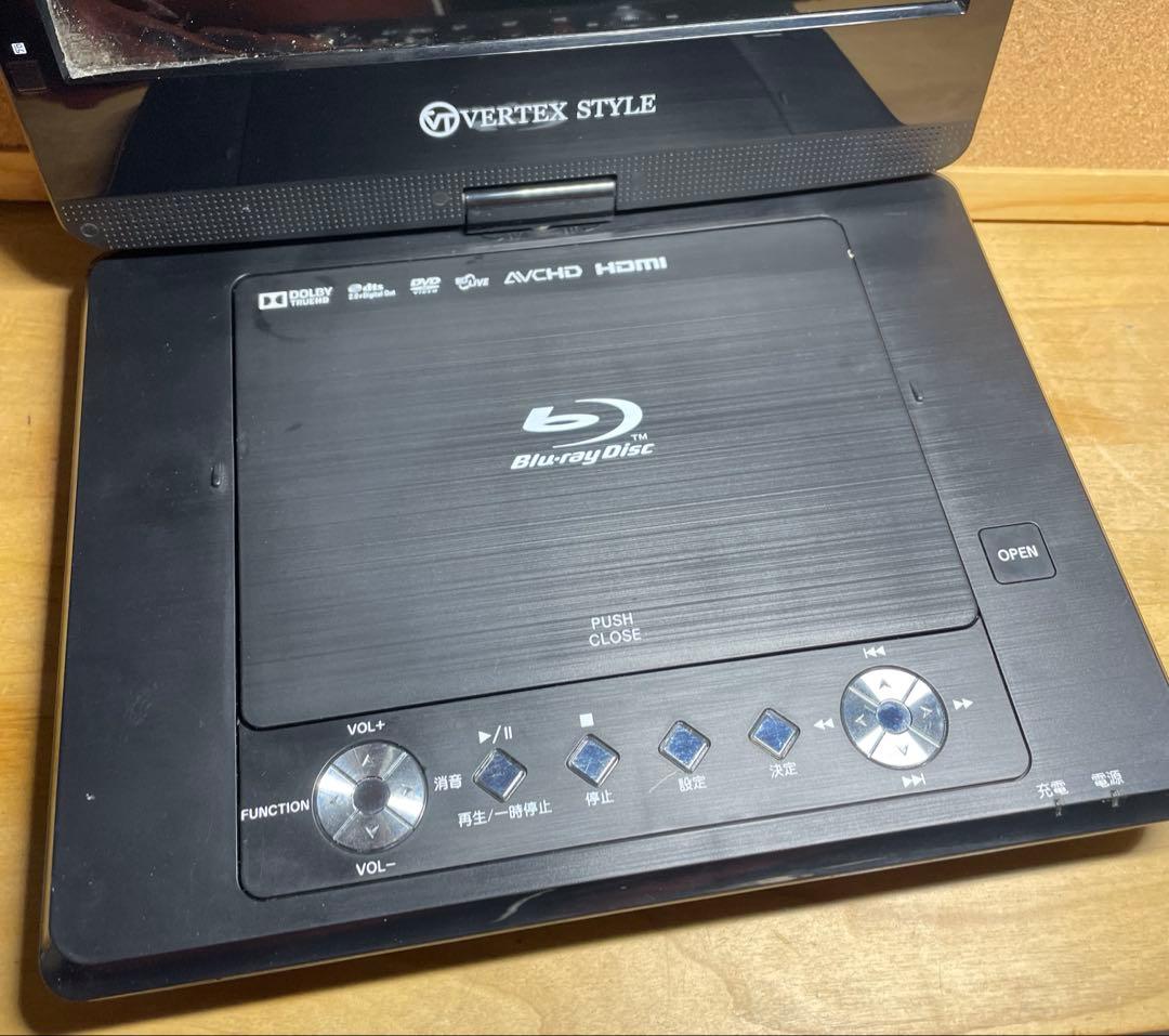 付属品完備 ポータブルDVD・BD・Blu-ray・ブルーレイプレーヤー