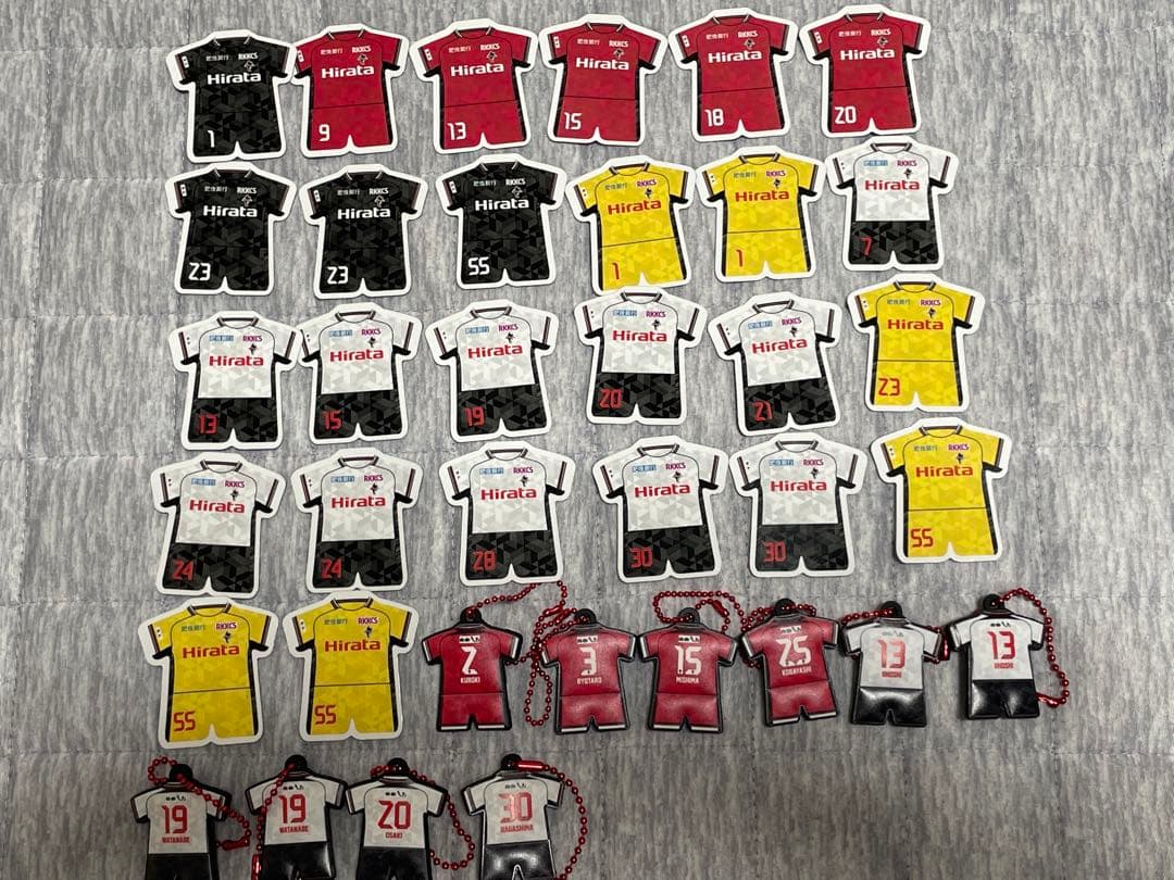 ロアッソ熊本 グッズ バラ売り可能 送料無料 選手 ランダム キーホルダー