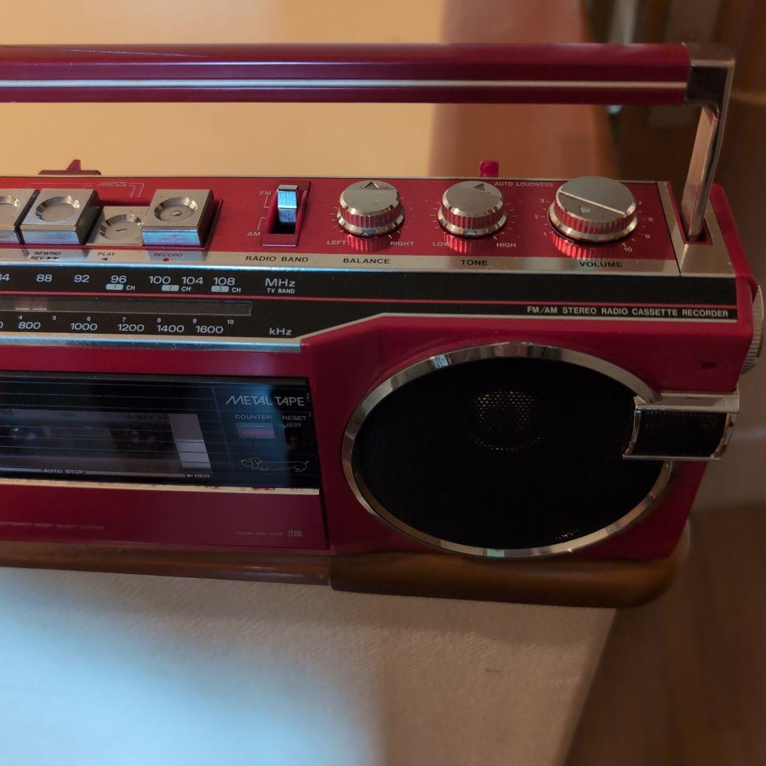 SANYO　MR-U4SF 赤 ラジカセ メタルテープ対応