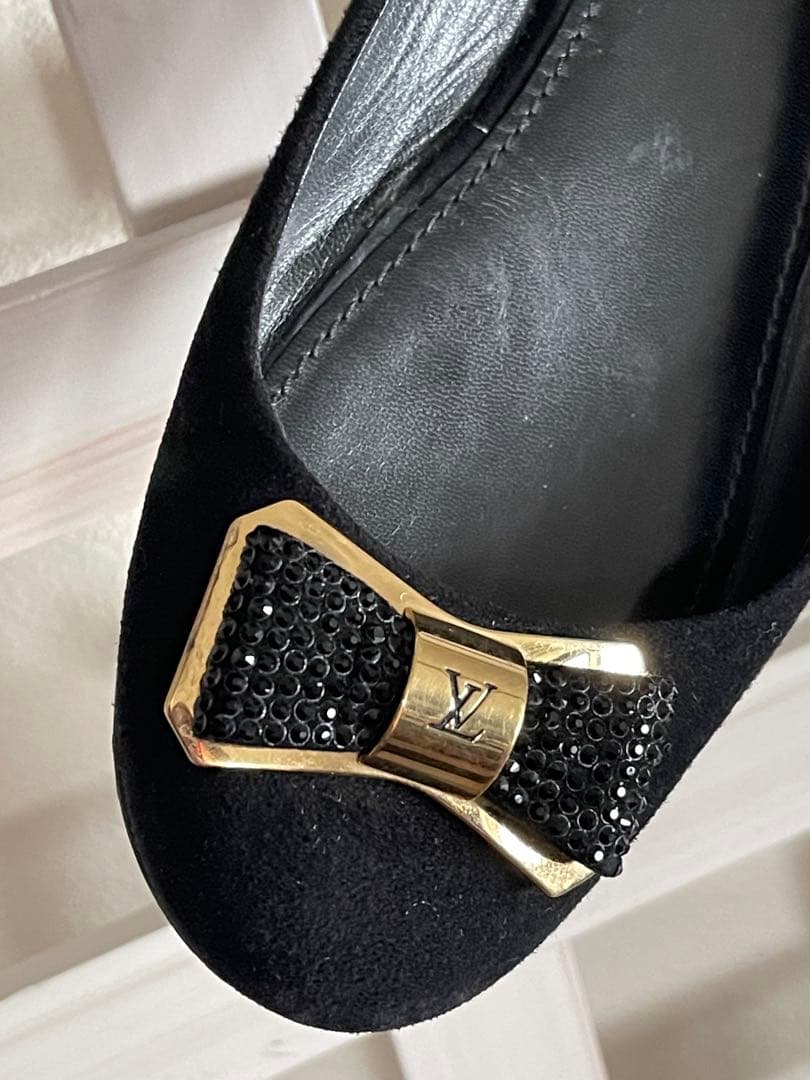 ⭐︎25㎝くらい⭐︎39サイズ　⭐︎ ルイビィトン　⭐︎キラッキラリボンフラットシューズ