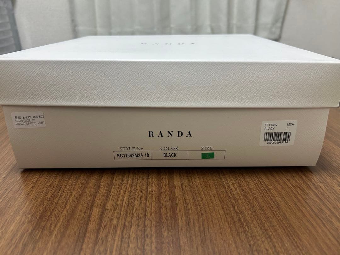 RANDA ブーツ L ブラック