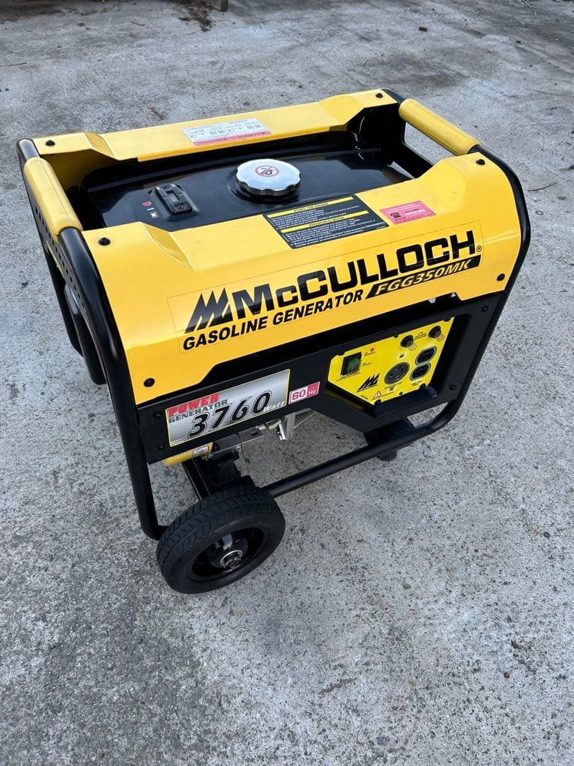 McCULLOCH ガソリン発電機 FGG350MK 3760W