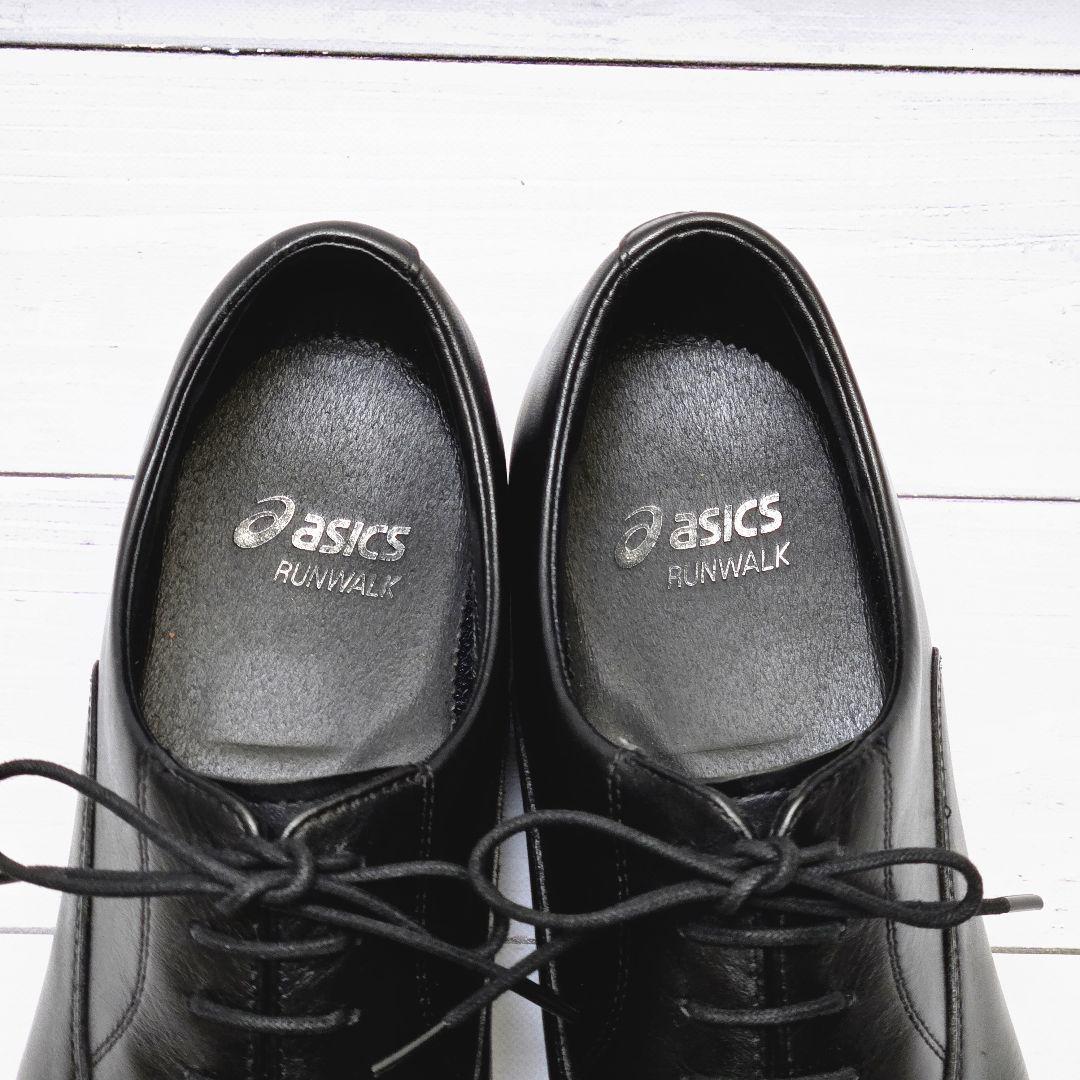 アシックス ランウォーク ストレートチップ 黒 ゴアテックス 26.5㎝