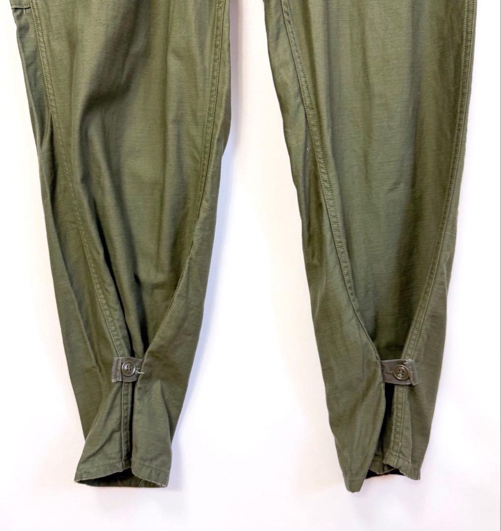 80s 米軍 コットンサテン ジャンプスーツ カバーオール つなぎ S38