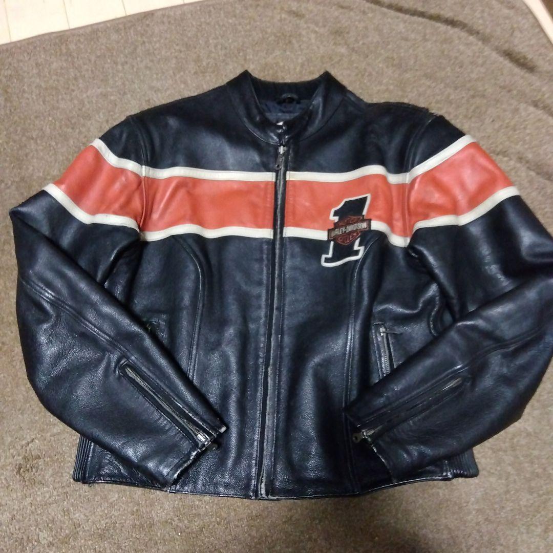Ｌ ハーレーダビッドソン VICTORY LANE ライダースジャケット