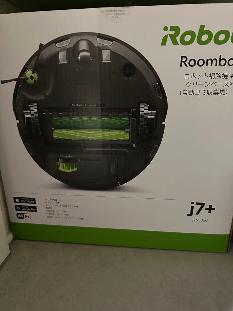 iRobot ルンバ j7+ ゴミ収集ドック付 Wi-Fi対応 クリーンベース