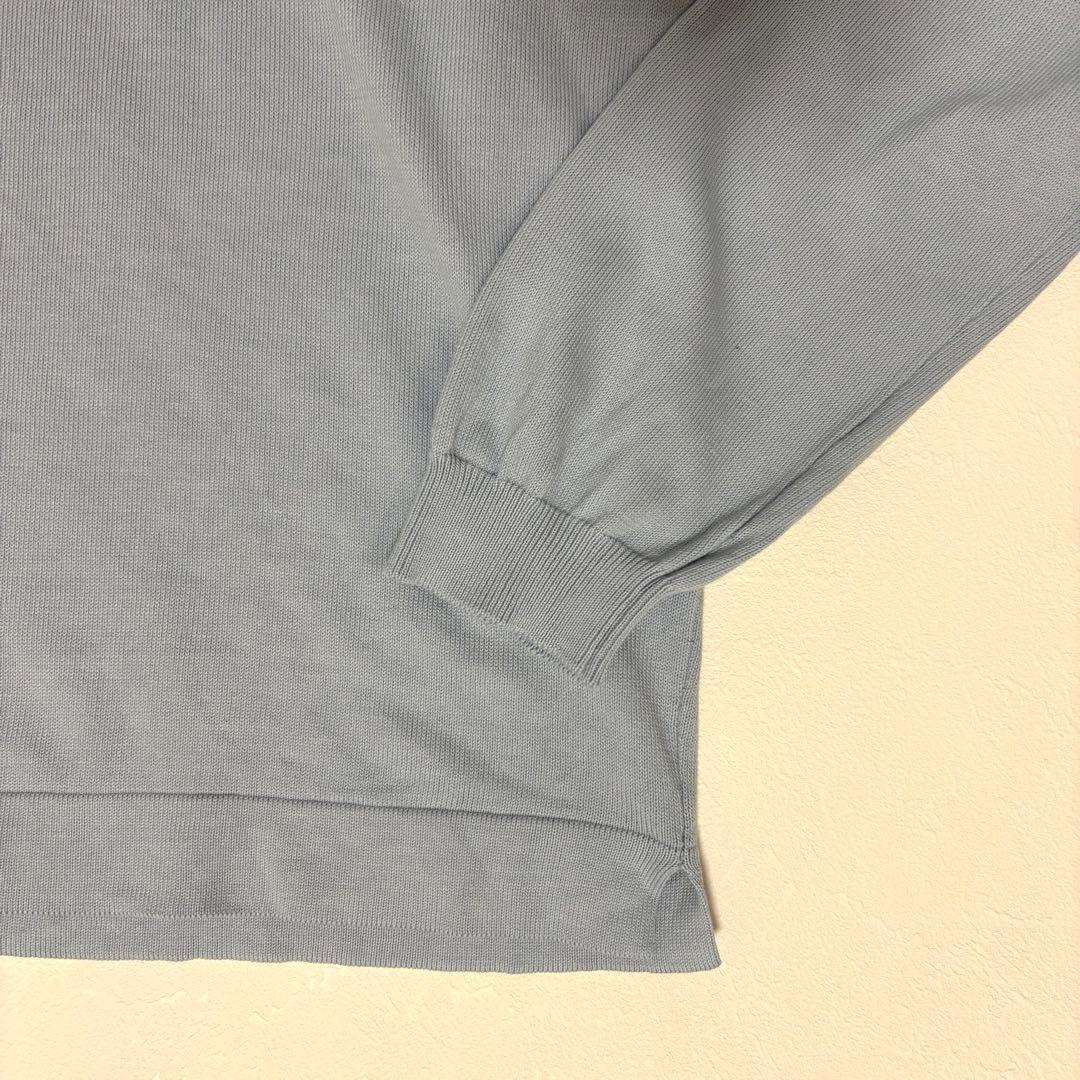 グランサッソ 12G ソフトコットン モックネック46 アイスグレー定価3.3万