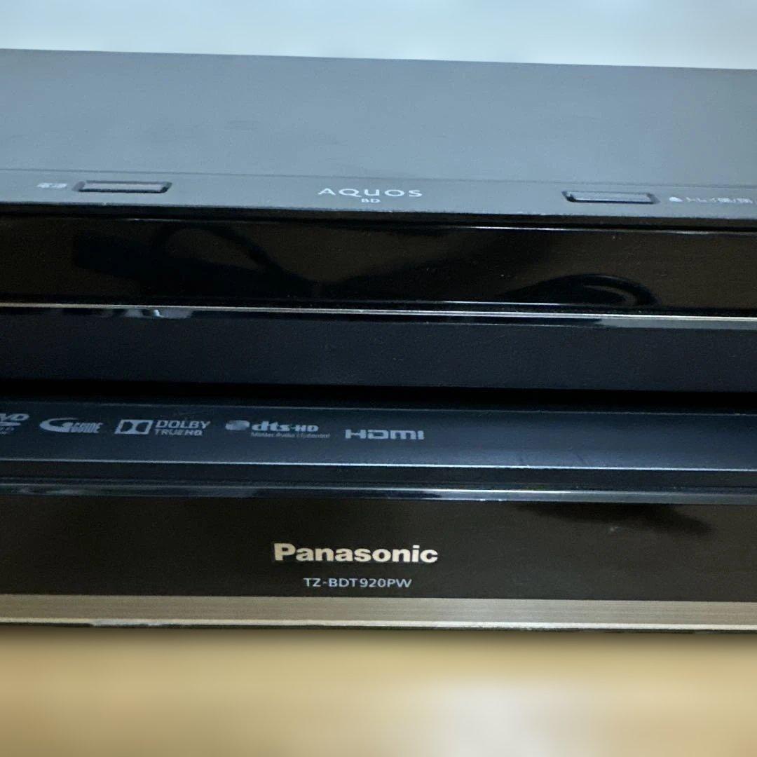 レコーダー SHARP BD-NT1000,tz-bdt920pw, tz-hdw611pw