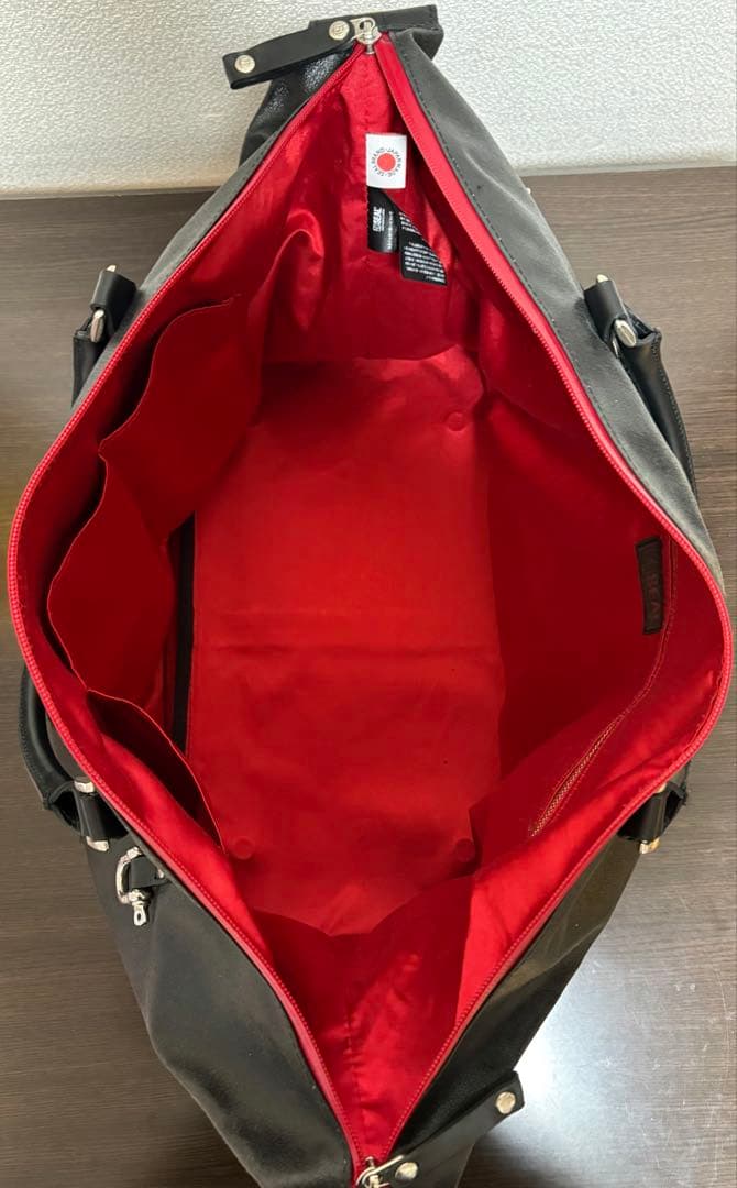 SEAL × 森野帆布 コラボ 2way トラベルボストンバッグ　防水レッド