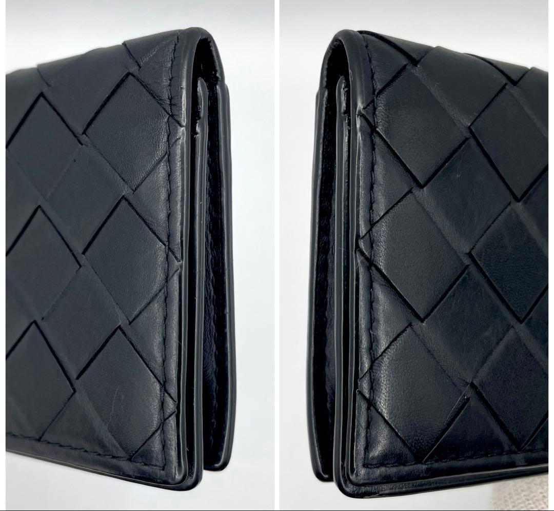 オジサン　良品◇ボッテガヴェネタ イントレチャート カードケース 名刺入れ