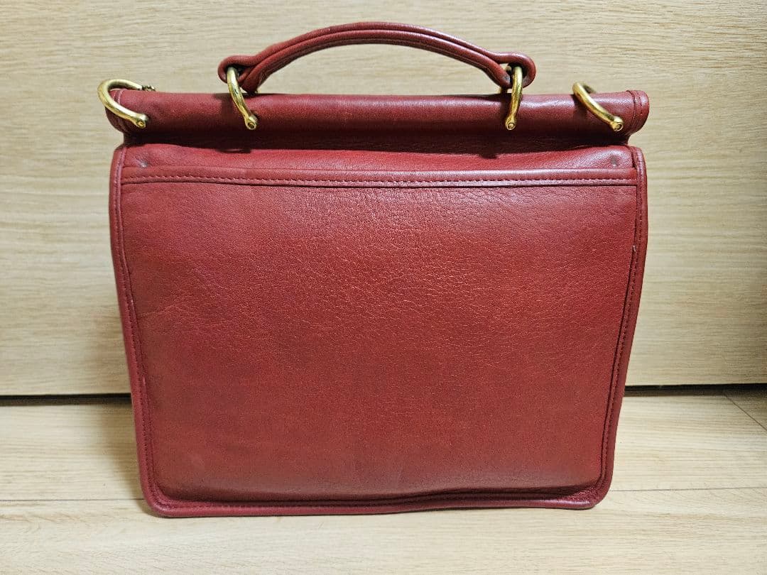 オールドコーチ レザー 赤 ショルダーバッグ willis 9927