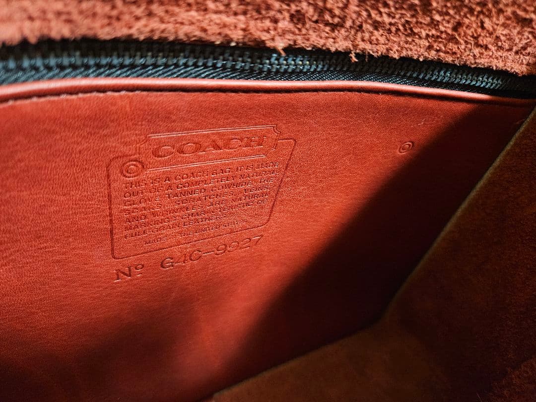 オールドコーチ レザー 赤 ショルダーバッグ willis 9927