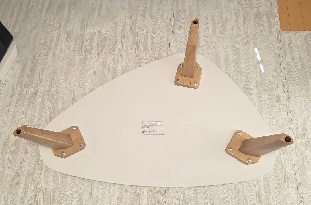 おしゃれローテーブル　白木目　北欧風