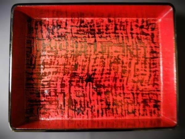 京漆器 平安 信氏 硯箱 書類入 煎茶道具入れ 天然木 本漆器