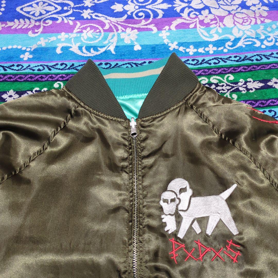 PUNK DRUNKERS　リバーシブル　スカジャン　野良猫　刺繍　Mサイズ