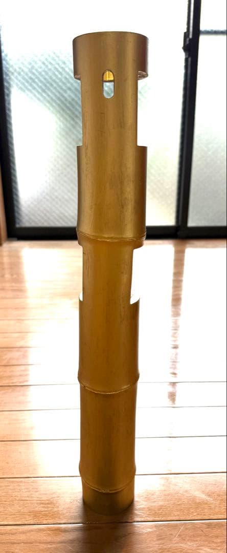 57 金塗りの竹の二重切り(獅子口)