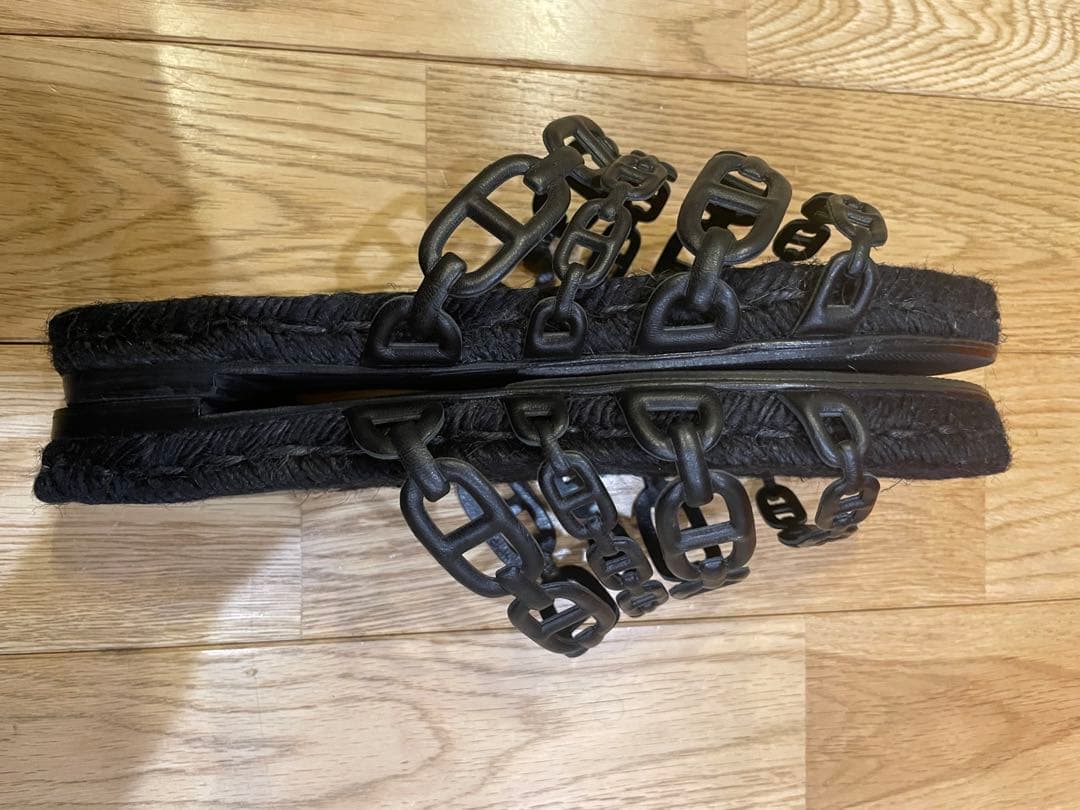 あーちゃん　エルメス アンコーヌ エスパドリーユ サンダル 38