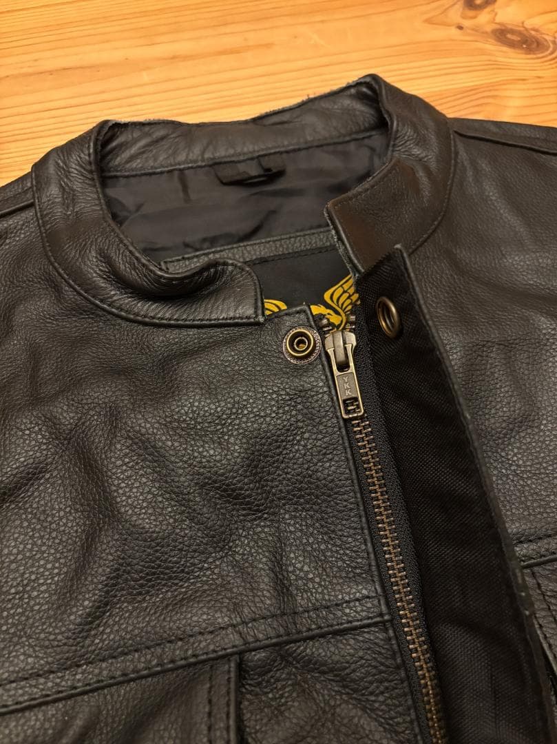 \"Leatherick\" Leather Vest L / レザー ベスト