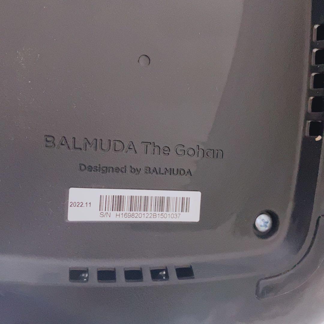 バルミューダ 炊飯器 K08A-BK The Gohan 3合炊き ブラック