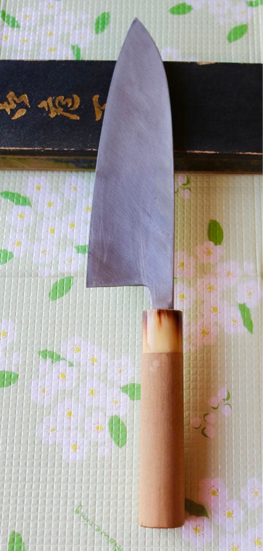 銀次郎作 出刃包丁 21cm 業務用 大型 魚処理 (重房刃物店)