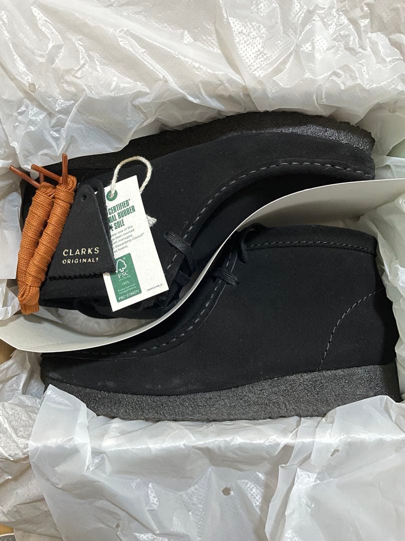 CLARKS Wallabee Boot ブラック UK4.5