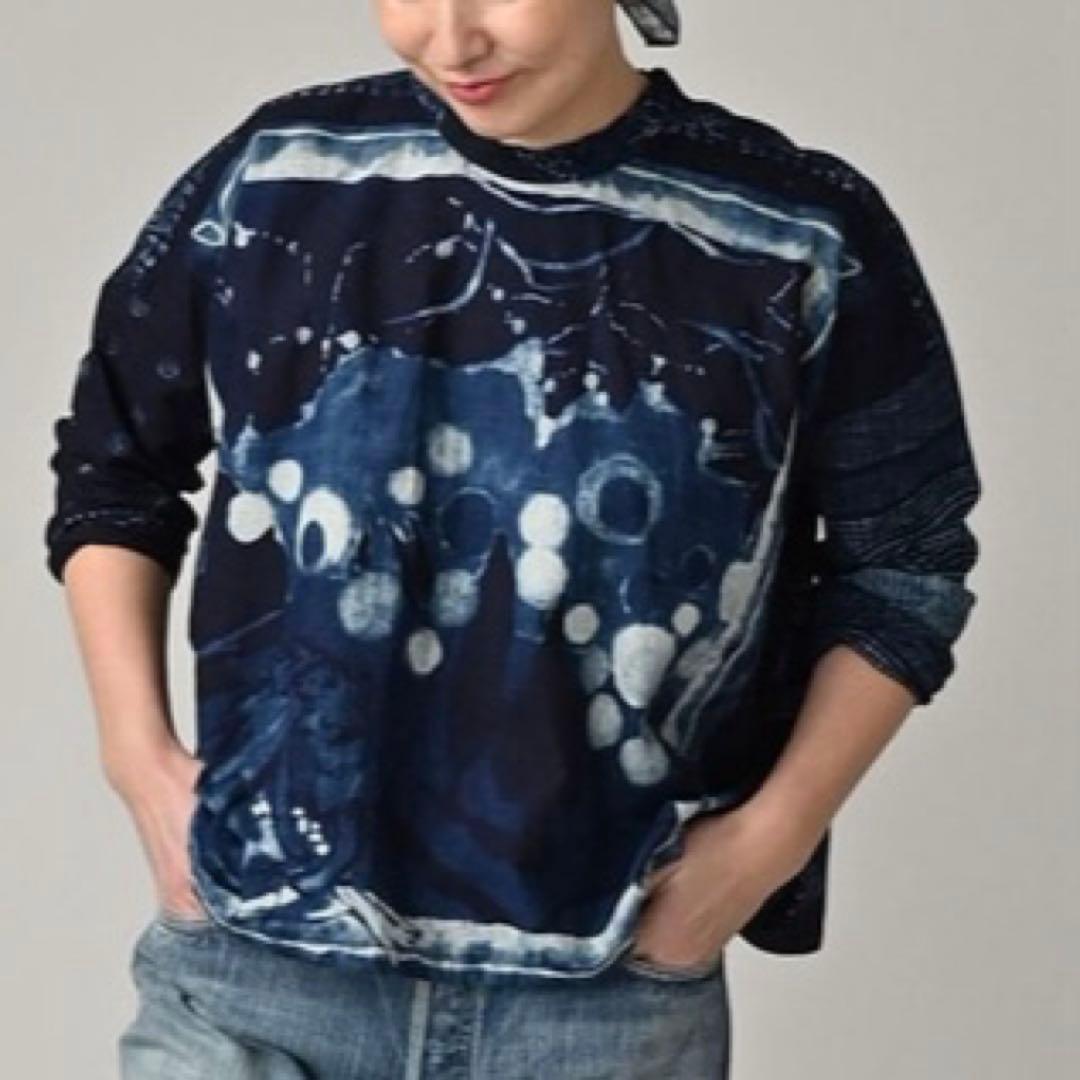 新品　45r 絵本バンダナブラウス