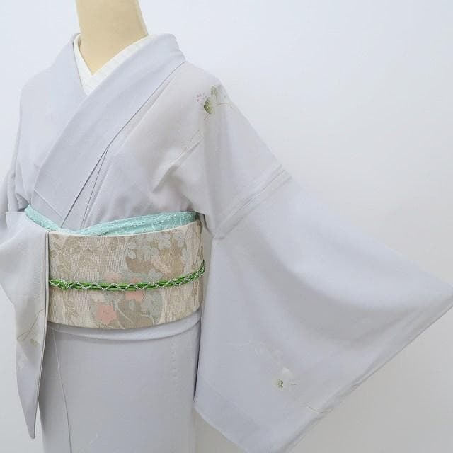 夏着物 正絹 絽“お顔にこやか、ルンルンの童子とあなた♪”訪問着 N-33